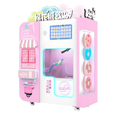 Micron Automatic 32 Fruit Flavor Cotton Candy Vending Machine for street food in the amusement park