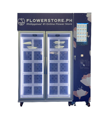 24/7 Self Service Cooling Fresh Bouquet Flower Vending Machine With Nayax Card Reader