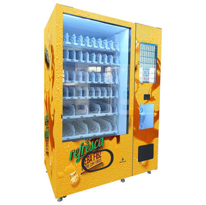 Intelligent Backend System Card Reader Snack Food Vending Machine With Adjustable Cooling System