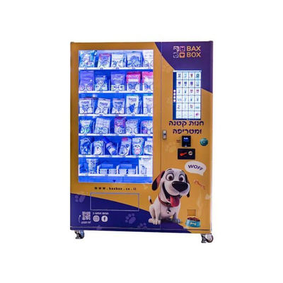 Customized Spiral Lockers Combination Vending Machine For Dog Cat Food Treats Toys Pet Vending Machine