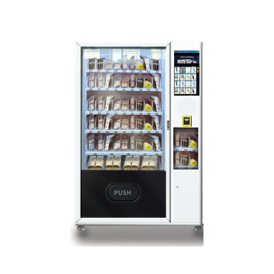 Double Tempered Glass Door Female Pads Vending Machine With 54 Slots Capacity