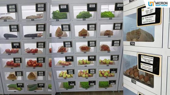Refrigerated Locker Vending Machine With Cash Payment And Room-Temperature Option