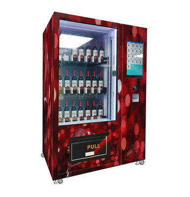 Commercial Cocktail Vending Machine With Lift Age Verification For Glass-Bottled Alcohol Beer Wine