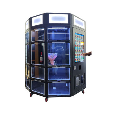 New Design Locker Fresh Flowers Vending Machine With Cooling Function 32 Inch Touch Screen Light Box For Branding