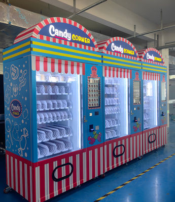 Convenient 300 Kg Snack Food Vending Machine With Smart Backend System And 21.5 Inch Touch Screen