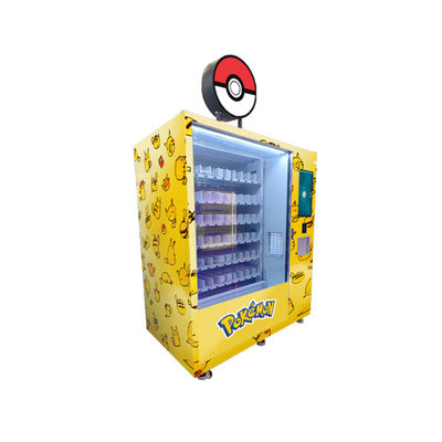 Custom Logo Lightbox Pokemon PTCG Cards Vending Machine With Lift Touchscreen For Advertising