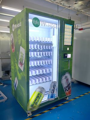 Age Verify Scanner Beer Soda Machine With Customized Sticker And Heating System 50 C Cooling System 3℃-20℃
