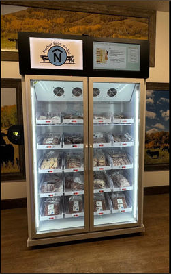 5-20 Trays Capacity Metal Smart Fridge Vending Machine for Ice Cream Durable Design