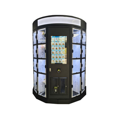Daily Flower Vending Machine With Customized Light Box Logo 15℃ For Fresh Flowers Bouquets