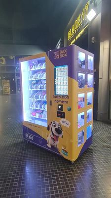 220V Glass Door Vending Machine for Large Packaged Snacks 400W Capacity Efficiency