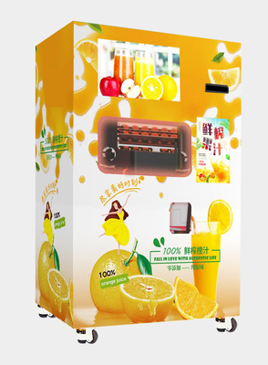 Metal Orange Juice Vending Machine 300W Automatic Dispensing