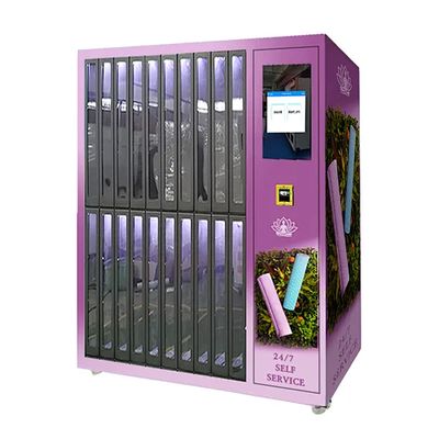 24/7 Unmanned Locker Vending Machine with 20 Lockers and 21.5 Inch Touch Screen for Gym Gear Rental System