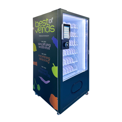 Snack Food Vending Machine Space Saving Slim Unit Perfect for High Traffic Small Locations in Corporate and Public Spaces