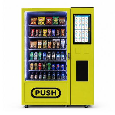 Smart Snack and Drink Vending Machine with 21.5-Inch Touchscreen And Ambient Sub-cabinet