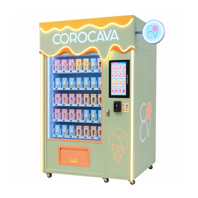 Commercial Frozen Food Vending Machine with Minus 18 to Minus 20 Degree Freezing and Touchscreen Interface for Frozen Product Sales