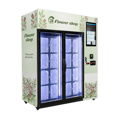 Flower Vending Machine designed for easy self service flower sales 24 hours a day in high traffic locations airports and malls