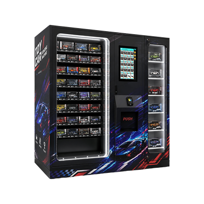 Toy Vending Machine with Transparent Display Cabinet for Automated Toy Car Sales and Enhanced Retail Experience