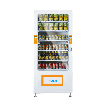Automatic Coin Operated Combo Vending Machines Self Service For Snack Drink