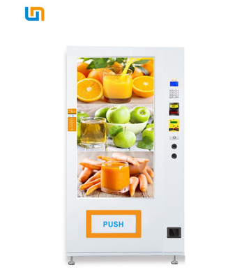 White Color Combo Vending Machine  / Touch Screen Vending Machine