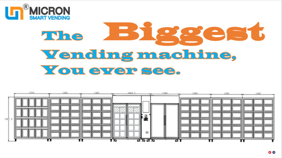 8 In 1 Large Vending Machines For Supermarkets, Communities, Shopping Malls, Custom Cooling Locker Vending Machines