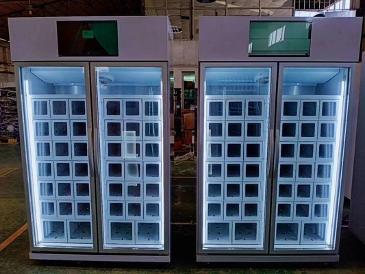Customized 22 inch touch screen cooling locker vending machine for egg with smart system