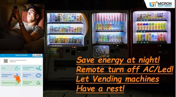Cooling Heat Bottle Can Snack Drink Smart Vending Machine Coin Note Payment