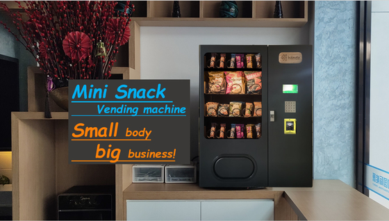 1 Meter Mini Vending Machine For Mobile Accessories Black Color Small Snack Vending Machine