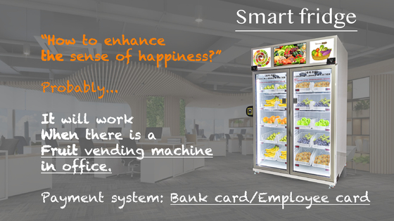 E Wallet Smart Fridge Vending Machine For Vegetables with Telemetry System for Online Real-time Management, Micron