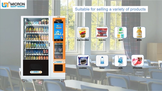 Food And Lunch Box Vending Machine With internet Monitoring System (Telemetry), Micron