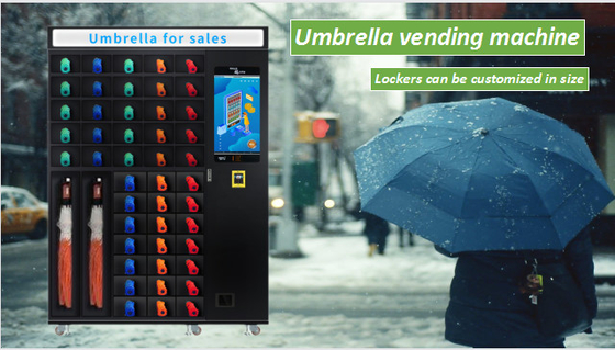 662 Groceries Umbrella Vending Machine LED Lighting Micron smart locker vending machine card payment