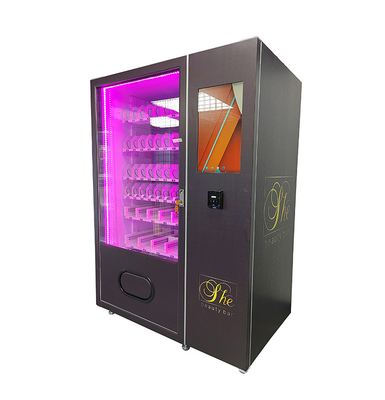 Shopping Mall Beauty 22'' Touch Screen Nail Eyelash Vending Machine with Coin Bill Acceptor