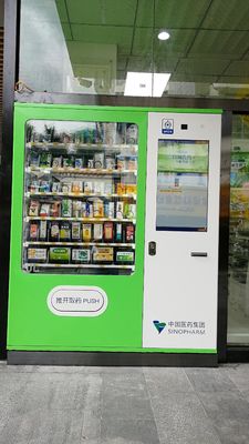 Bagged Rice Conveyor Vending Machine With LED Lighting Adjustable Height