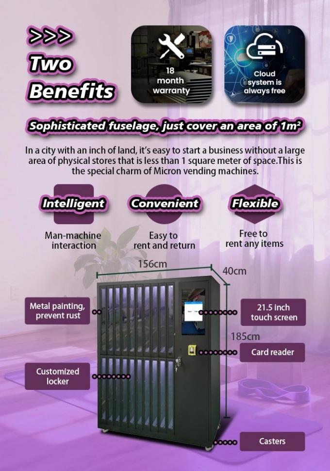 Game Rent And Movie Rent Vending Machine 24/7 Gym Gear Rental Locker Vending Machine